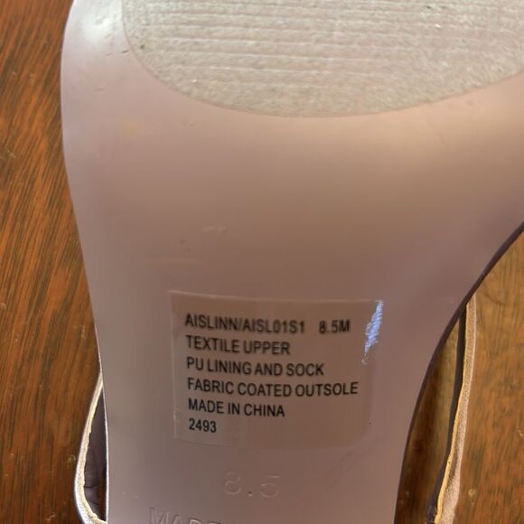 Steve Madden Aislinn heeled purple satin sandals Size 8 1/2 NWOT - Picture 7 of 9